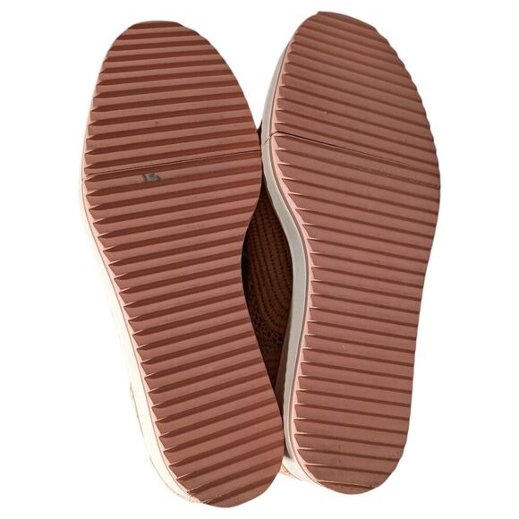 Robert Clergerie Shoes 10.5 Womens Beige Lisa Raffia Oxford Wedge Almond Toe Low - Picture 4 of 9